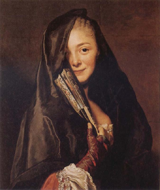 Alexander Roslin Woman with a Veil:Marie Suzanne Roslin oil painting picture